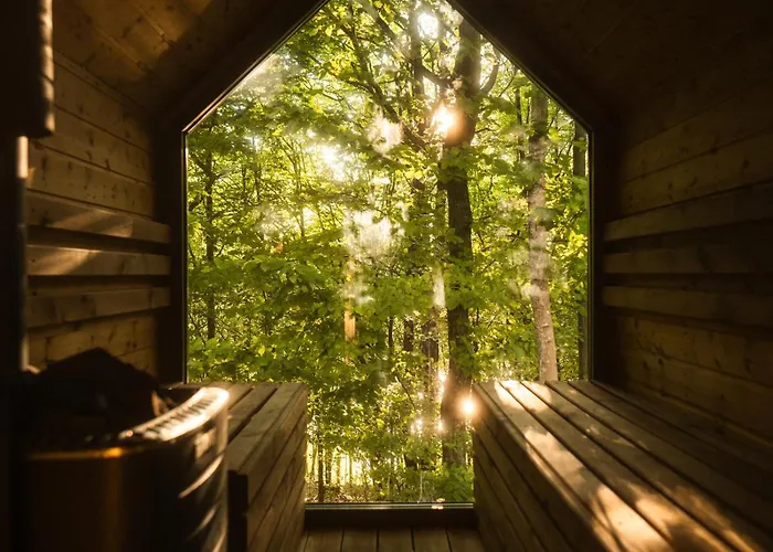 Chalet Schody Do Wody Z Linia Brzegowa Kaszuby Sauna Goraca Balia