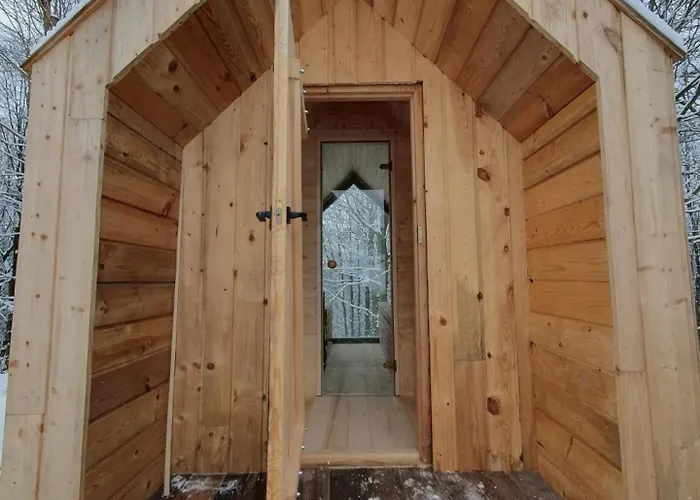 木屋 Schody Do Wody Z Linia Brzegowa Kaszuby Sauna Goraca Balia Roztoka (Gdansk)