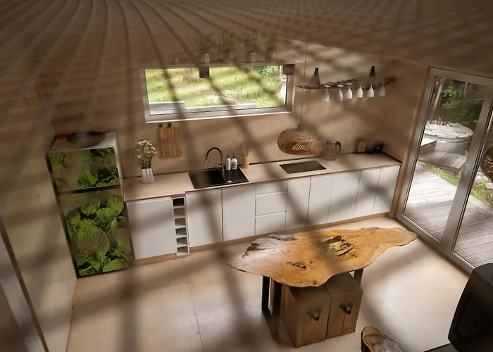 Chalet Schody Do Wody Z Linia Brzegowa Kaszuby Sauna Goraca Balia