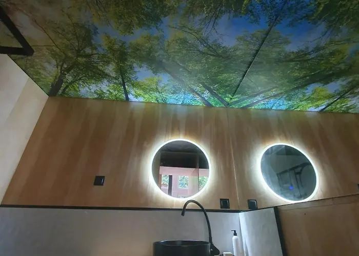 Schody Do Wody Z Linia Brzegowa Kaszuby Sauna Goraca Balia 木屋 *