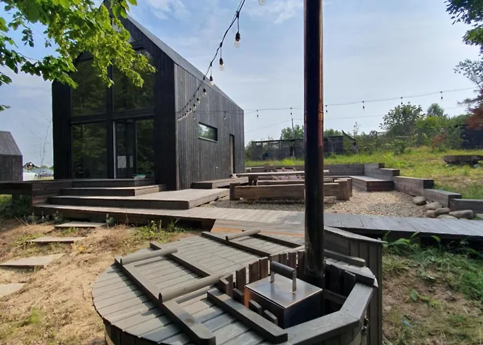 Chalet Schody Do Wody Z Linia Brzegowa Kaszuby Sauna Goraca Balia *